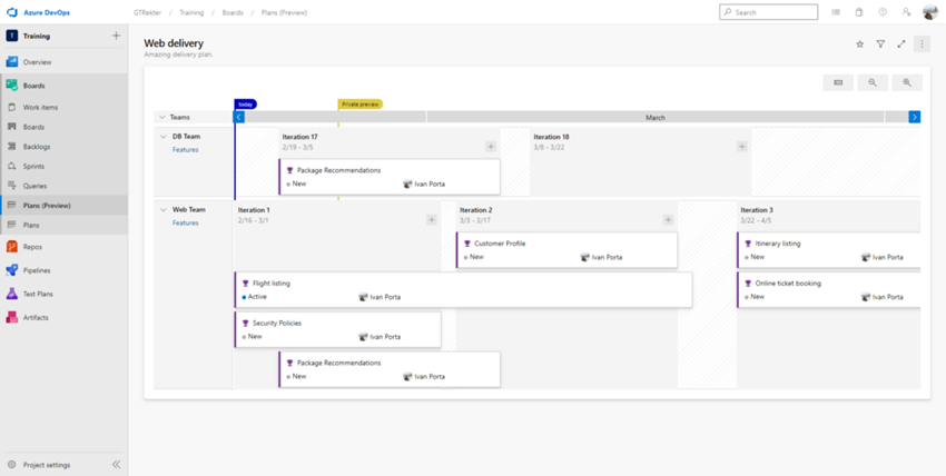 Manage Delivery Plans With Azure DevOps